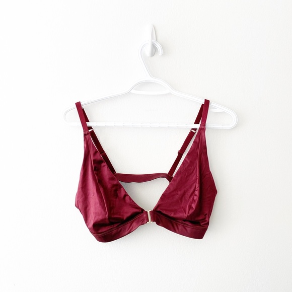 LaSenza Burgundy Velvet Bralette - Picture 1 of 2